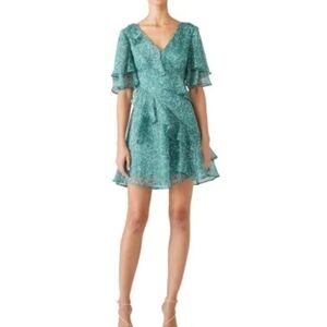 KEEPSAKE the label Genesis mini dress green floral small